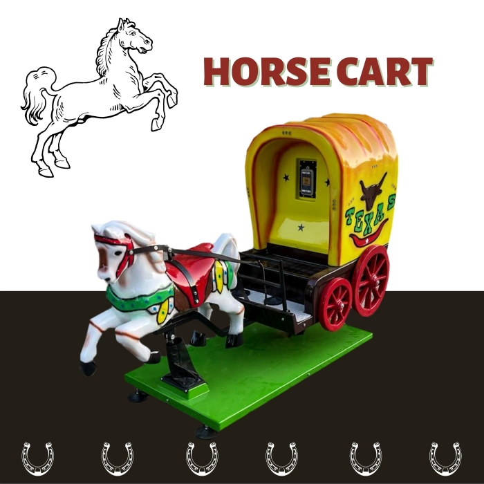 Kiddie Rides Horse Cart